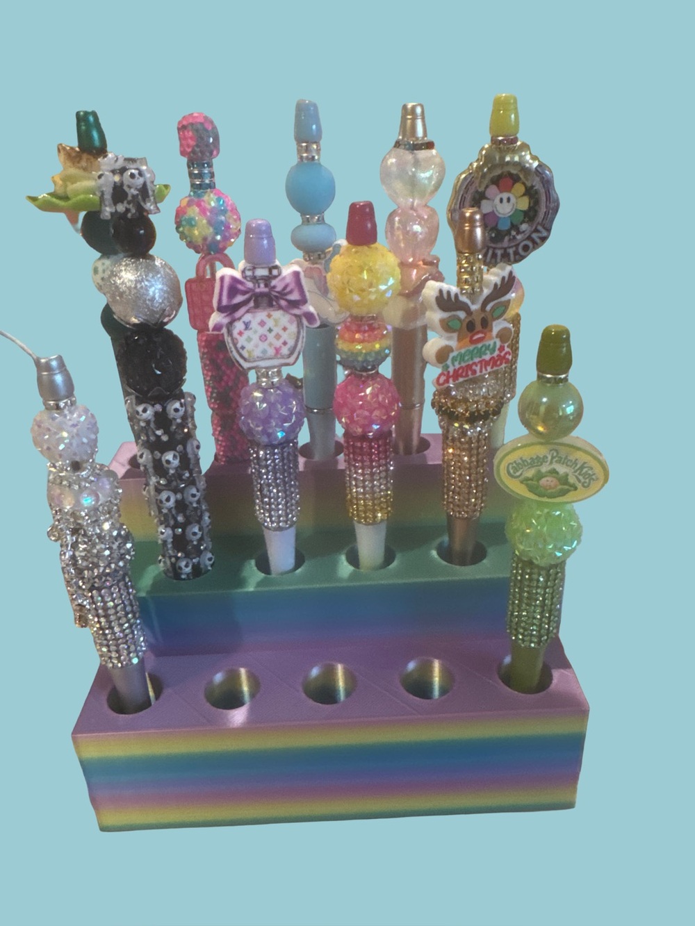 Handcrafted Multicolor Decorative Pen Set - Home Accents